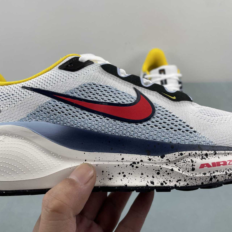 Nike Air Zoom - Pegasus 41 - White / Mind Blue / Speed Yellow / Speedy Red