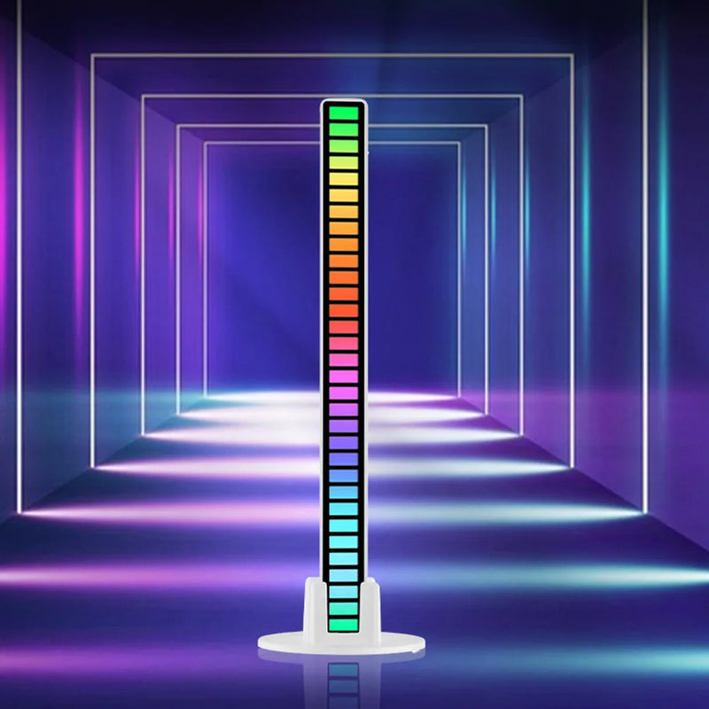 Barras De Led Sensor Rítmica Rgb Torre Musica Controle Som