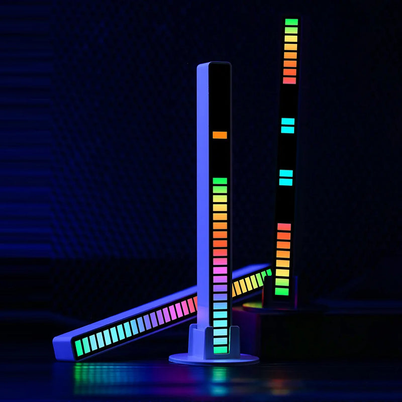 Barras De Led Sensor Rítmica Rgb Torre Musica Controle Som