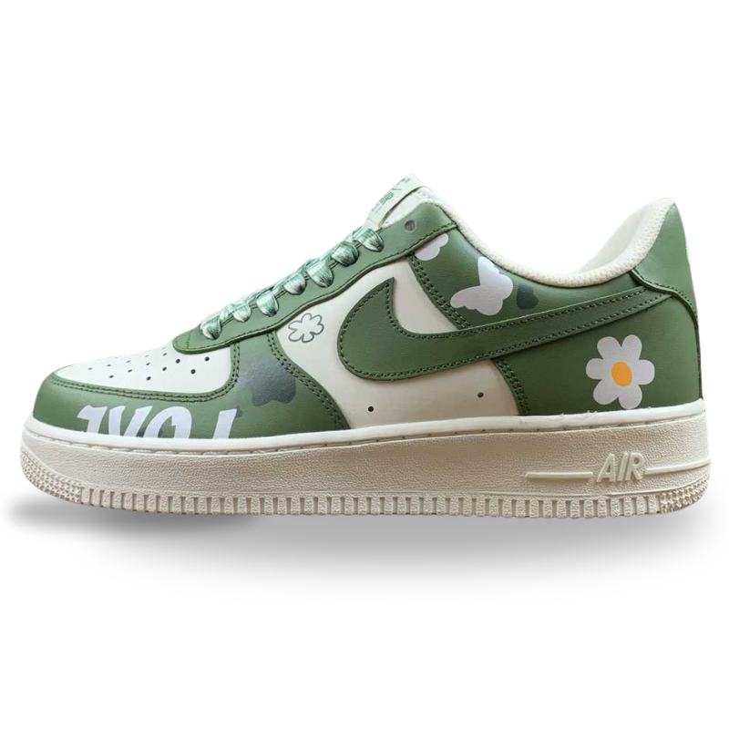 Nike Air Force 1 - '07 - Olive Green / Beige