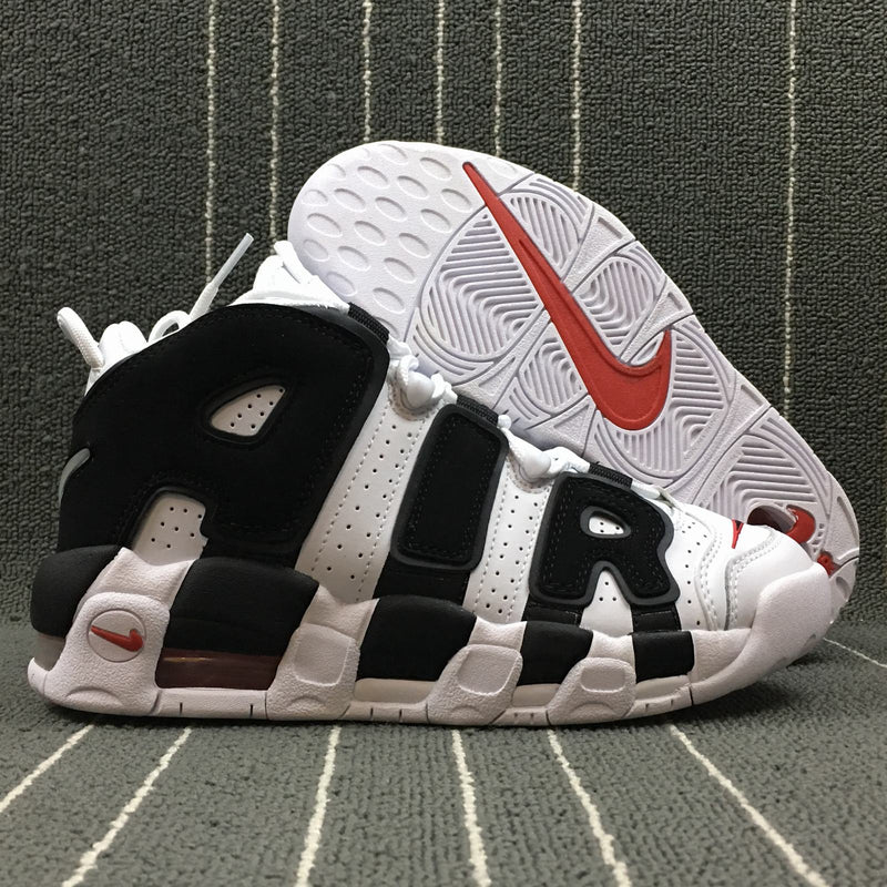 Nike Air More - Uptempo GS - White / Black - University Red