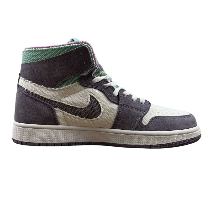 Nike Air Jordan 1 - Zoom Confort Tropical Twist - White / Grape Violet / Green