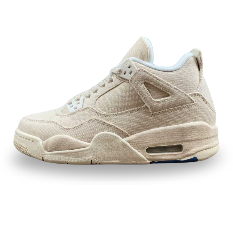 Nike Air Jordan 4 Retro - Sail - Cement Grey - Fire Red