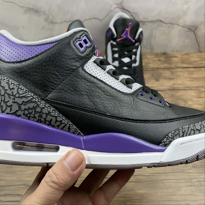 Nike Air Jordan 3 - Low / Stussy - Black Purple