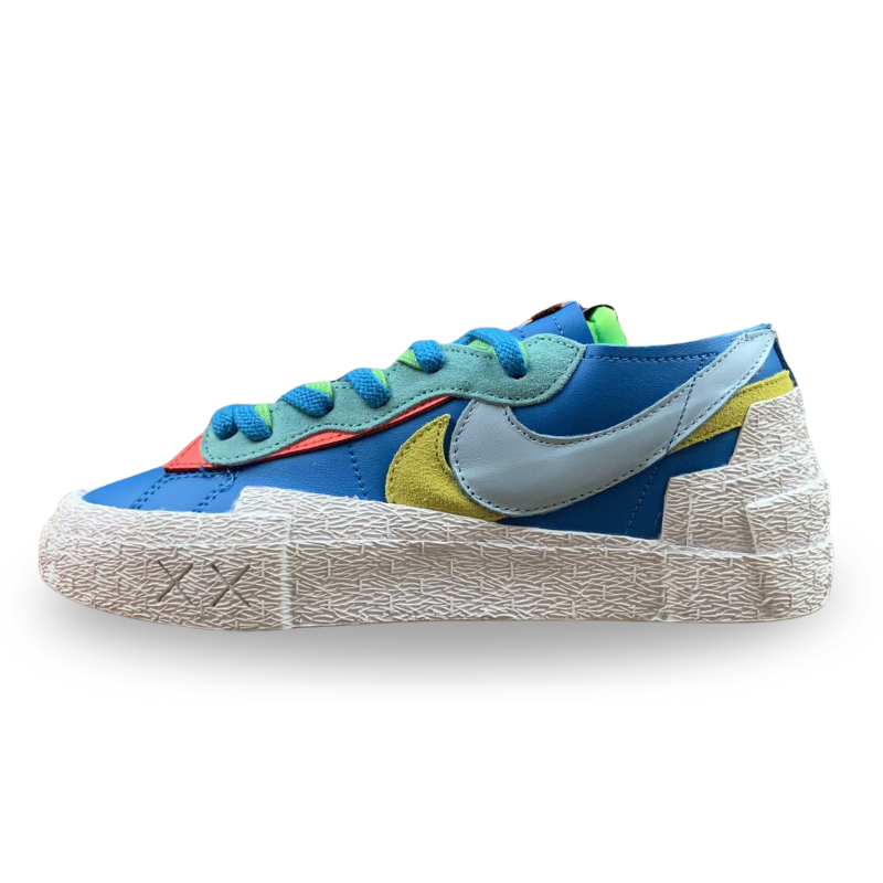 Nike Sacai - Blazer Low - Kawas  - White / Green / Lake Blue