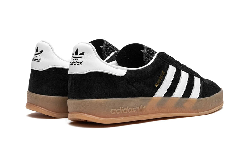 Tênis Adidas Gazelle Indoor Feminino "Black White Gum" Preto / Branco