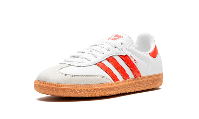 Tênis Adidas Samba OG Feminino "White Solar Red" Branco / Vermelho