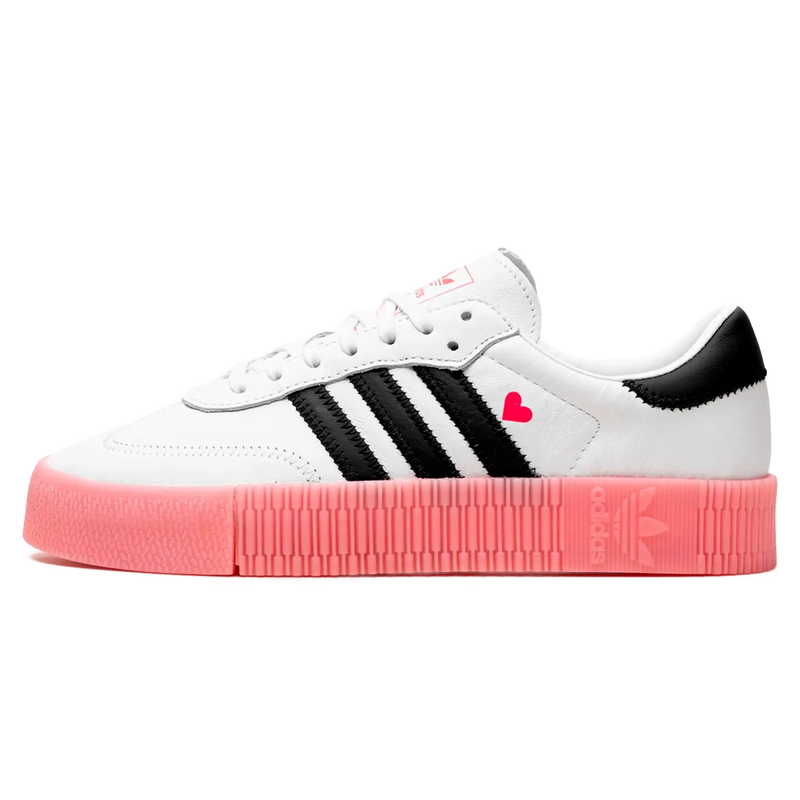 Tênis Adidas Sambarose Feminino "Valentine" Branco / Preto