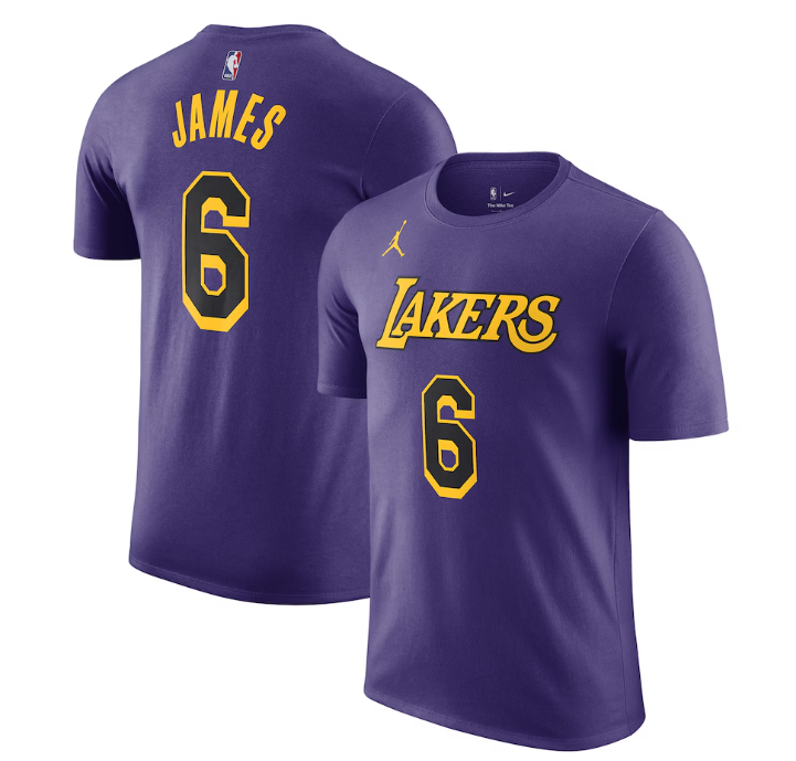 Camiseta Masculina - LA Lakers - 6 Lebron James