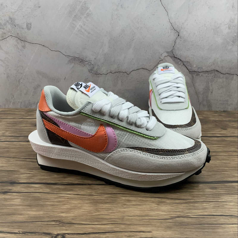 Nike Sacai - Ldwaffle - Medium Grey / Orange - Pink