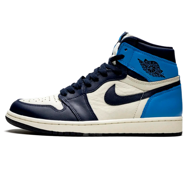 Tênis Air Jordan 1 High "Obsidian" Azul / Branco