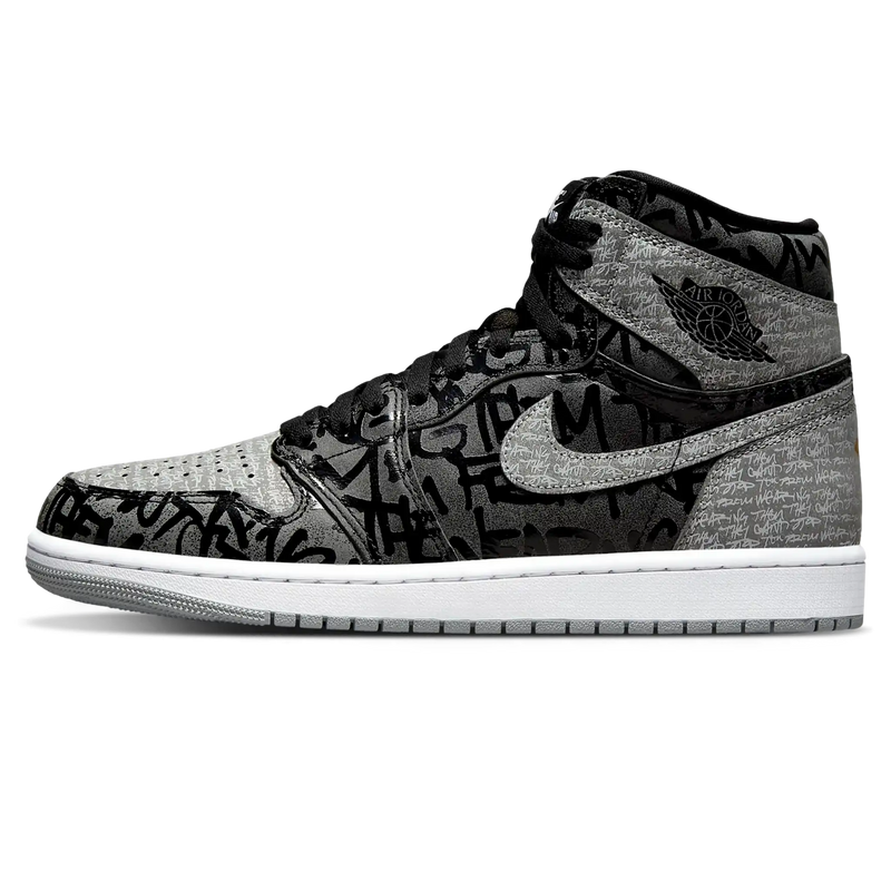 Tênis Air Jordan 1 High "Rebellionaire" Preto / Cinza