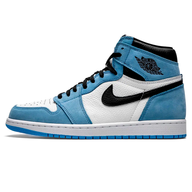 Tênis Air Jordan 1 High "University Blue" Azul / Branco