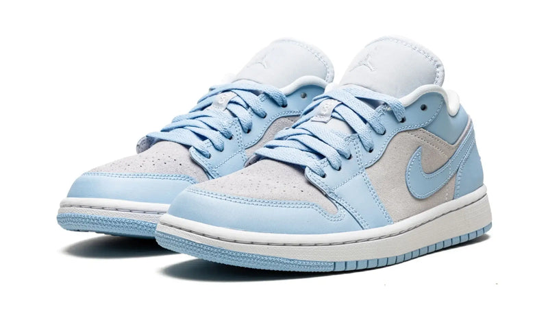 Tênis Air jordan 1 Low Feminino "Aluminium" Azul / Cinza