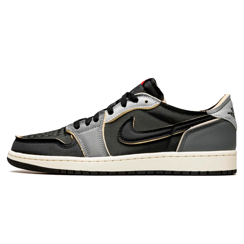 Tênis Air jordan 1 Low Masculino EX "Black Smoke Grey" Preto / Cinza