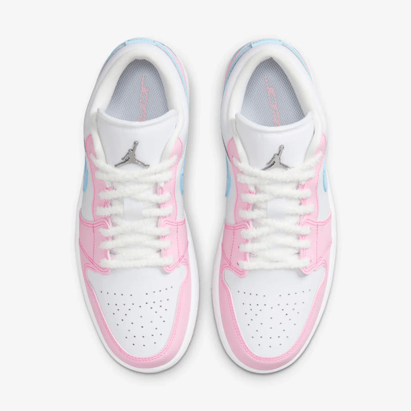 Tênis Air jordan 1 Low Feminino "Paw Print" Rosa