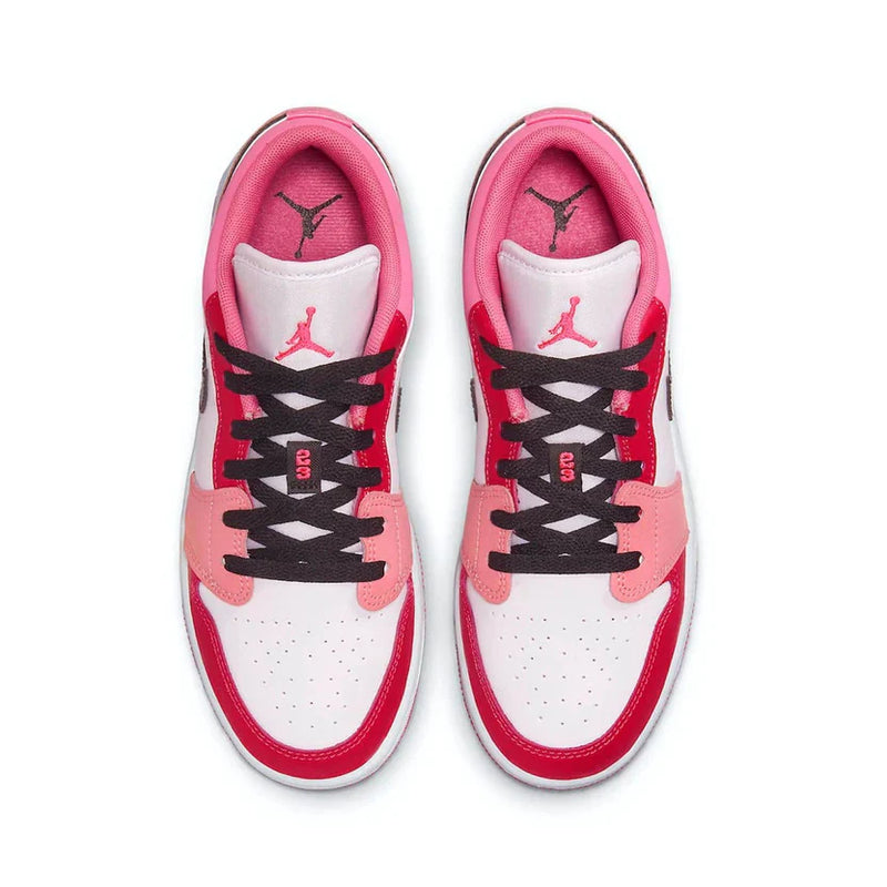 Tênis Air jordan 1 Low Feminino "Pink Red" Rosa