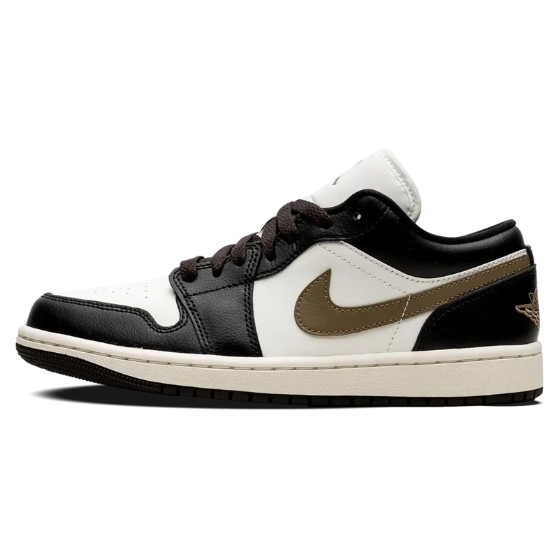 Tênis Air Jordan 1 Low "Shadow Brown" Preto / Dourado