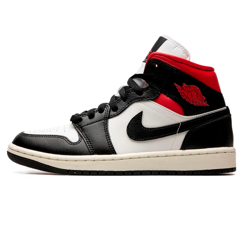 Tênis Air Jordan 1 Mid "Gym Red Panda" Preto / Vermelho