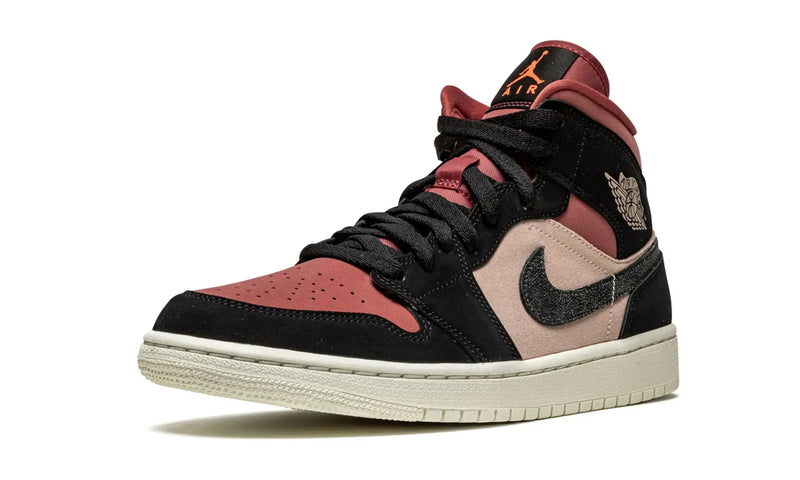 Tênis Air Jordan 1 Mid Feminino "Canyon Rust" Rosa / Preto