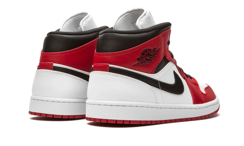 Tênis Air Jordan 1 Mid Feminino "Chicago White Heel" Vermelho / Branco