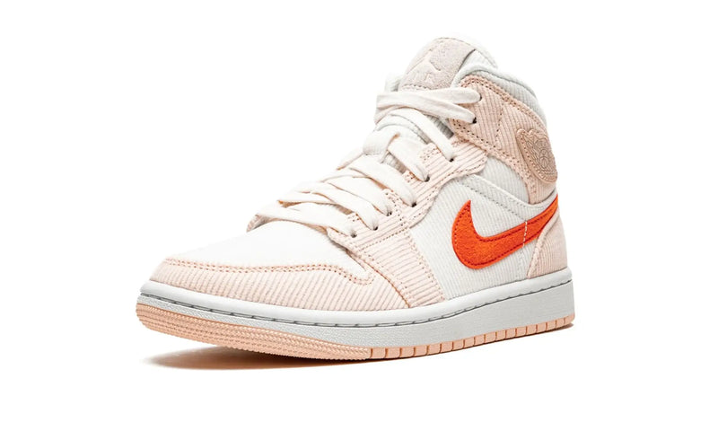 Tênis Air Jordan 1 Mid Feminino "Corduroy" Bege