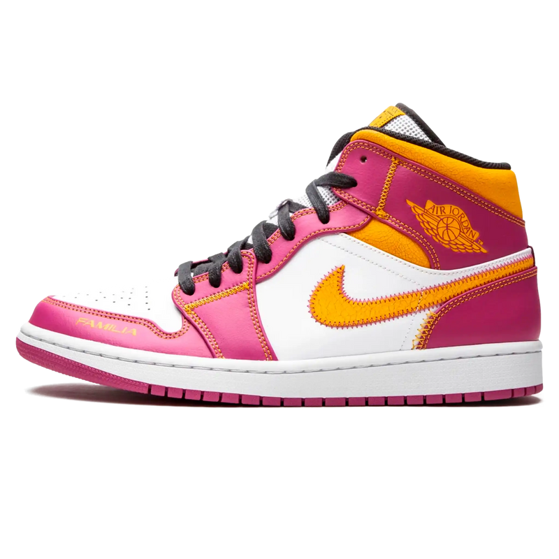 Tênis Air Jordan 1 Mid "Dia De Los Muertos" Rosa