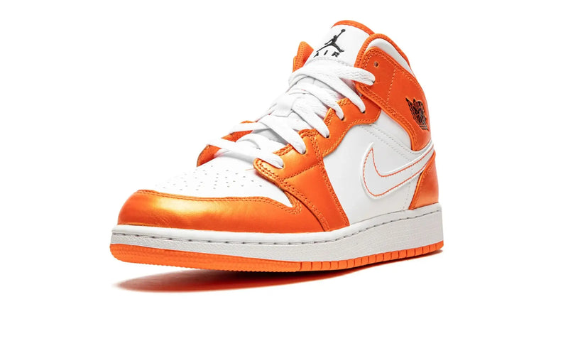 Tênis Air Jordan 1 Mid "Metallic Orange" Laranja