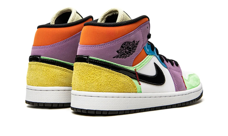 Tênis Air Jordan 1 Mid Feminino "Lightbulb" Colorido