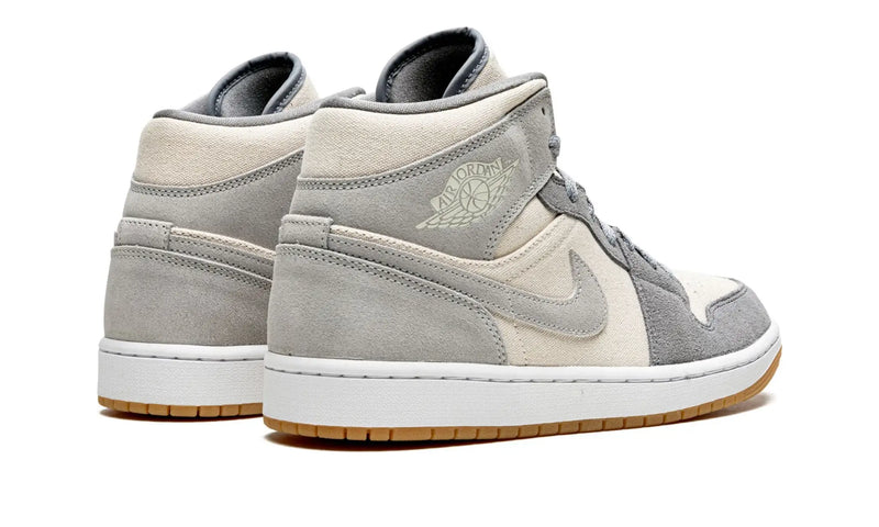 Tênis Air Jordan 1 Mid Masculino "Coconut Milk Particle Grey" Cinza