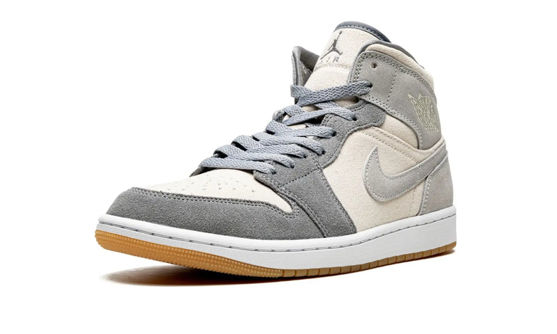 Tênis Air Jordan 1 Mid Masculino "Coconut Milk Particle Grey" Cinza