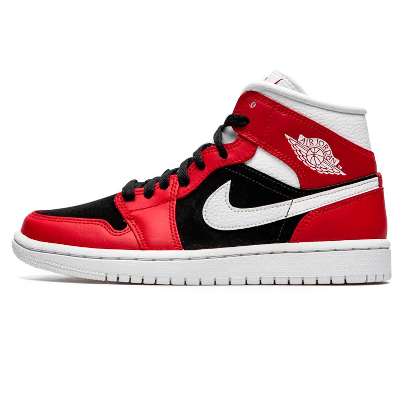 Tênis Air Jordan 1 Mid Feminino "Gym Red" Vermelho / Preto