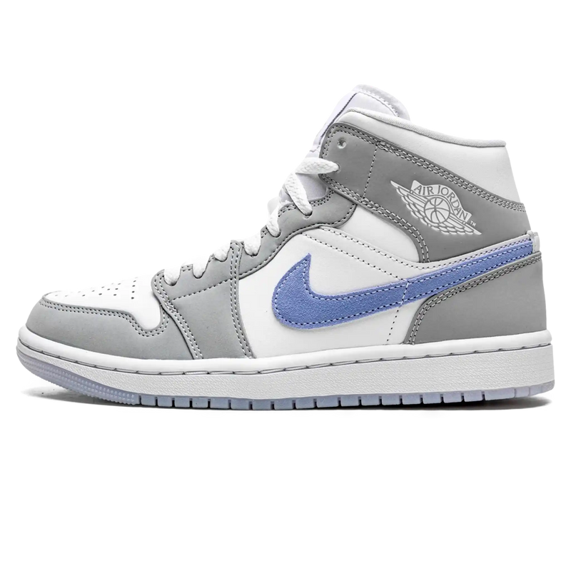 Tênis Air Jordan 1 Mid Feminino "Wolf Grey" Cinza