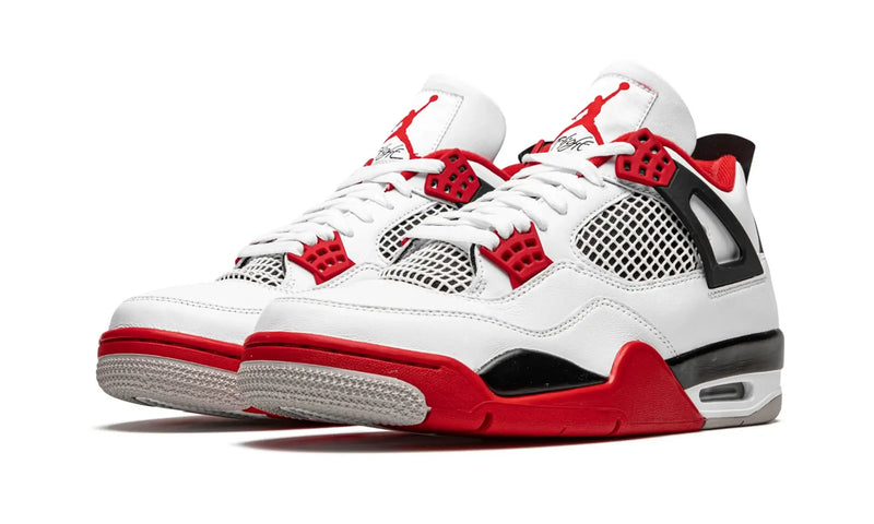 Tênis Air Jordan 4 "Fire Red" Branco / Vermelho