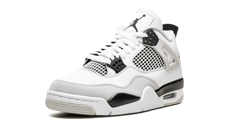 Tênis Air jordan 4 "Military Black" Branco / Preto