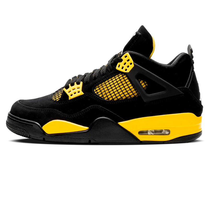 Tênis Air Jordan 4 "Thunder" Preto / Amarelo