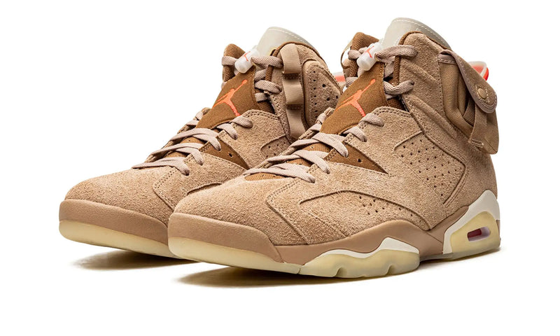 Tênis Air Jordan 6 x Travis Scott "British Khaki"