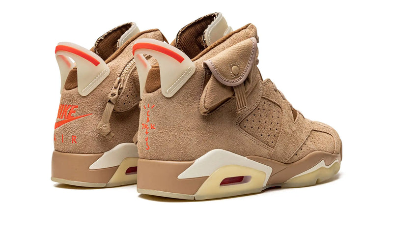 Tênis Air Jordan 6 x Travis Scott "British Khaki"