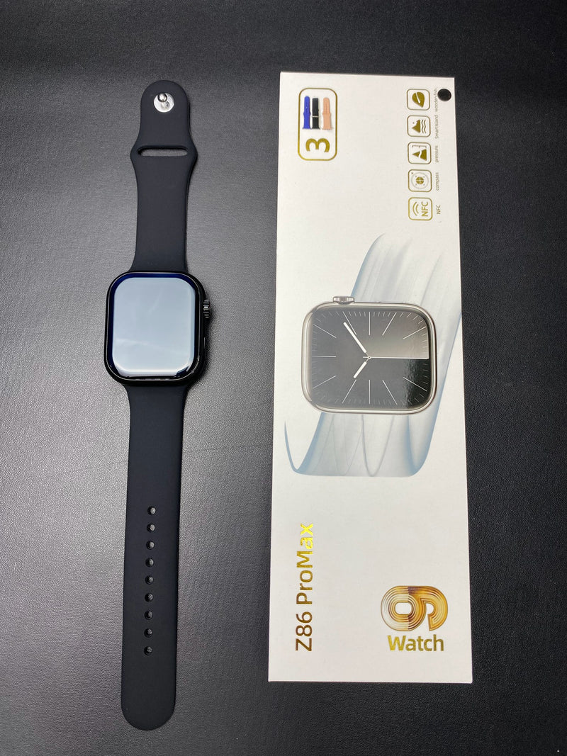 Smartwatch - Z86 Pro Max - 3 Pulseiras - 45mm