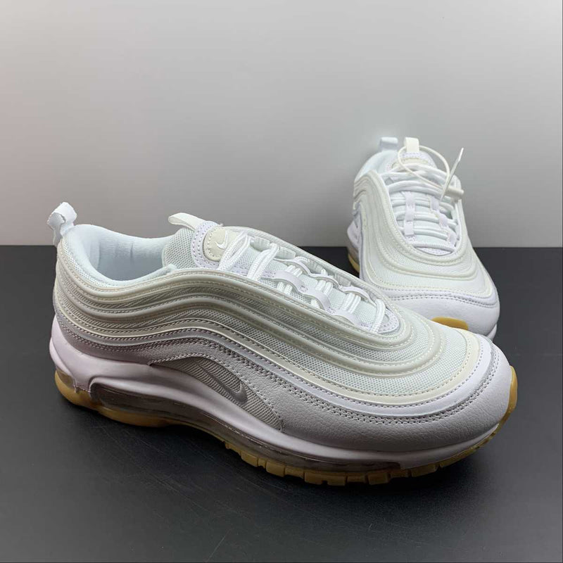 Nike Air Max 97 - White / White - Gum Light Brown