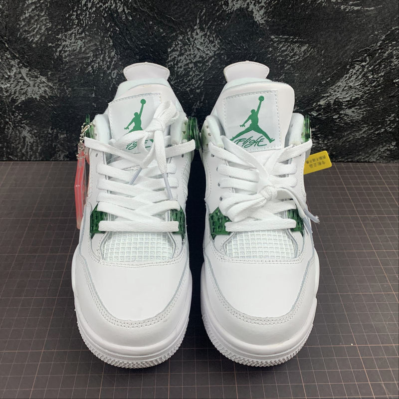 Nike Air Jordan 4 - Pine Green - White / Pine Green - Metallic Silver