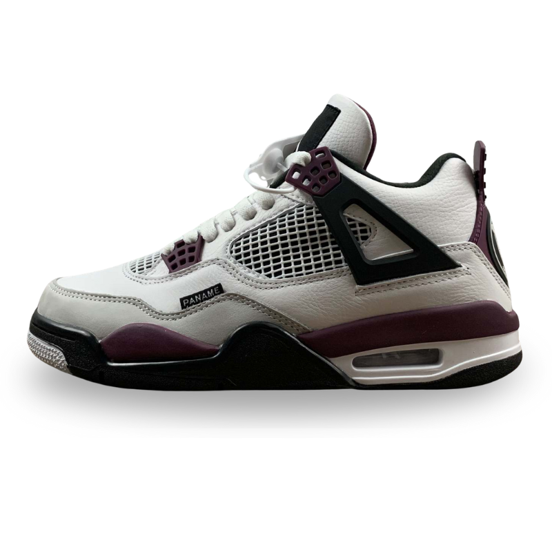 Nike Air Jordan 4 Retro PSG - White / Bourdeaux - Neutral Grey