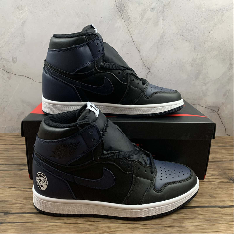 Nike Air Jordan 1 - MID Fearless - Navy Blue / Black