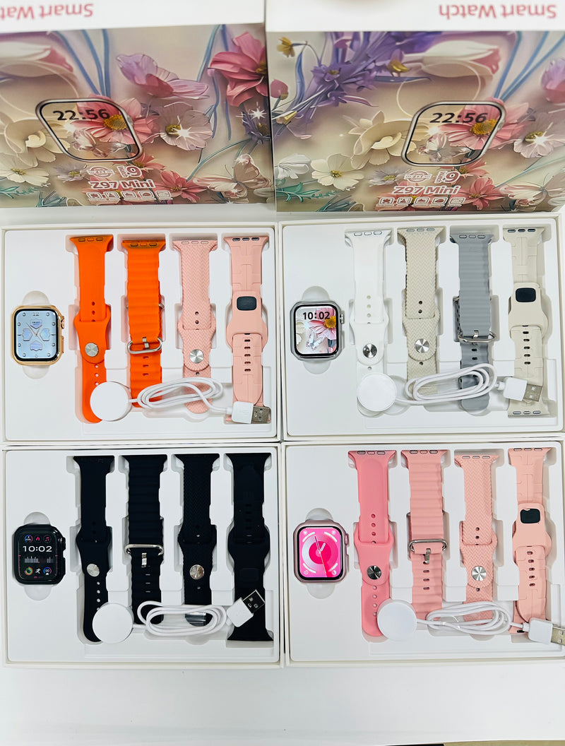 Smartwatch - Z97 mini Kit 4 pulseiras 41 mm