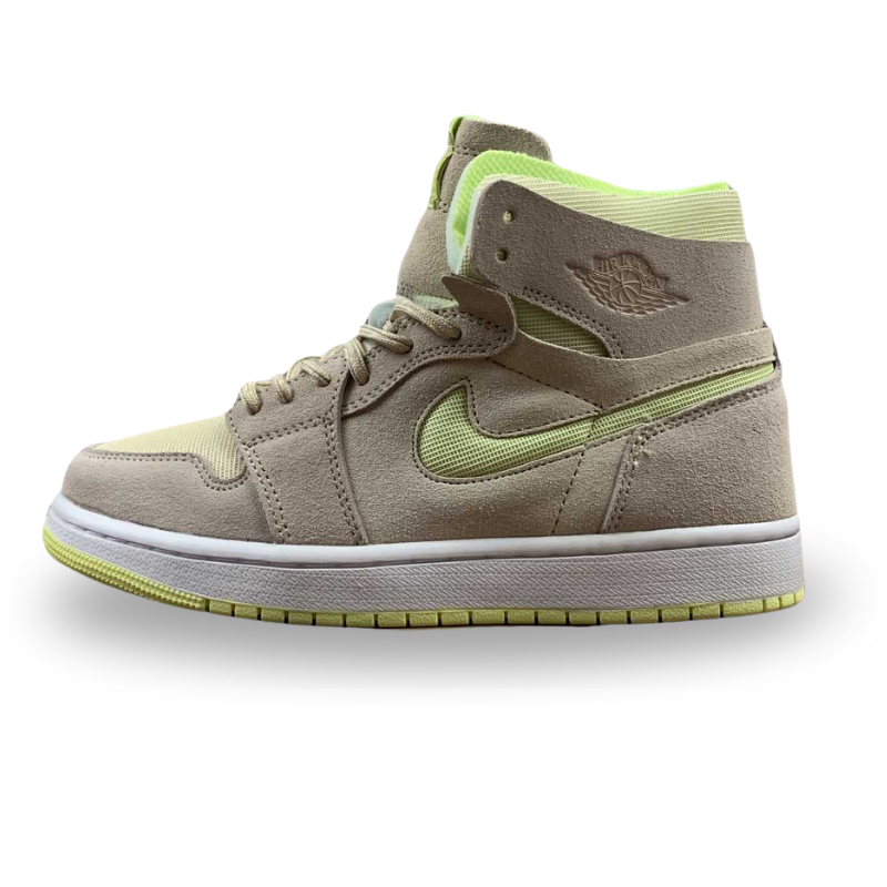 Nike Air Jordan 1 - Zoom Air CMFT - Camel Color / Grass Green