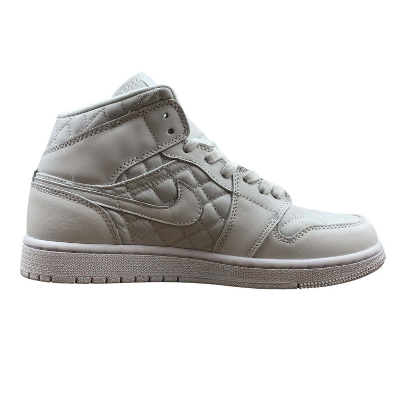 Nike Air Jordan 1 - MID Quilted - White / White