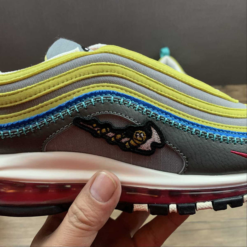 Nike Air Max 97 - SE - Grey / Yellow / Blue