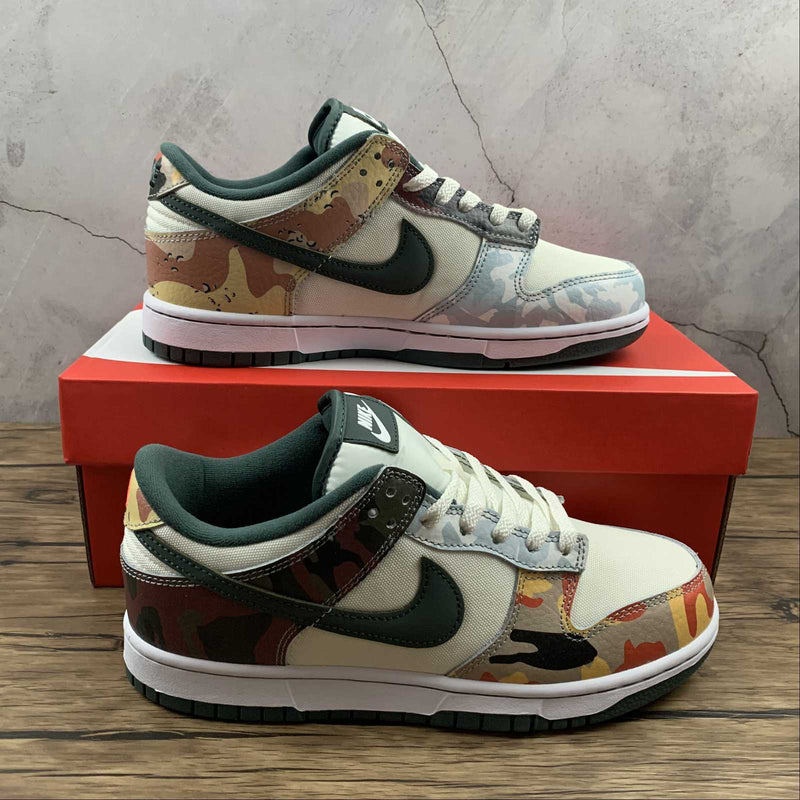 Nike Dunk Low - LOW SE - Multi / Camo - Asymmetric Mandarin Duck