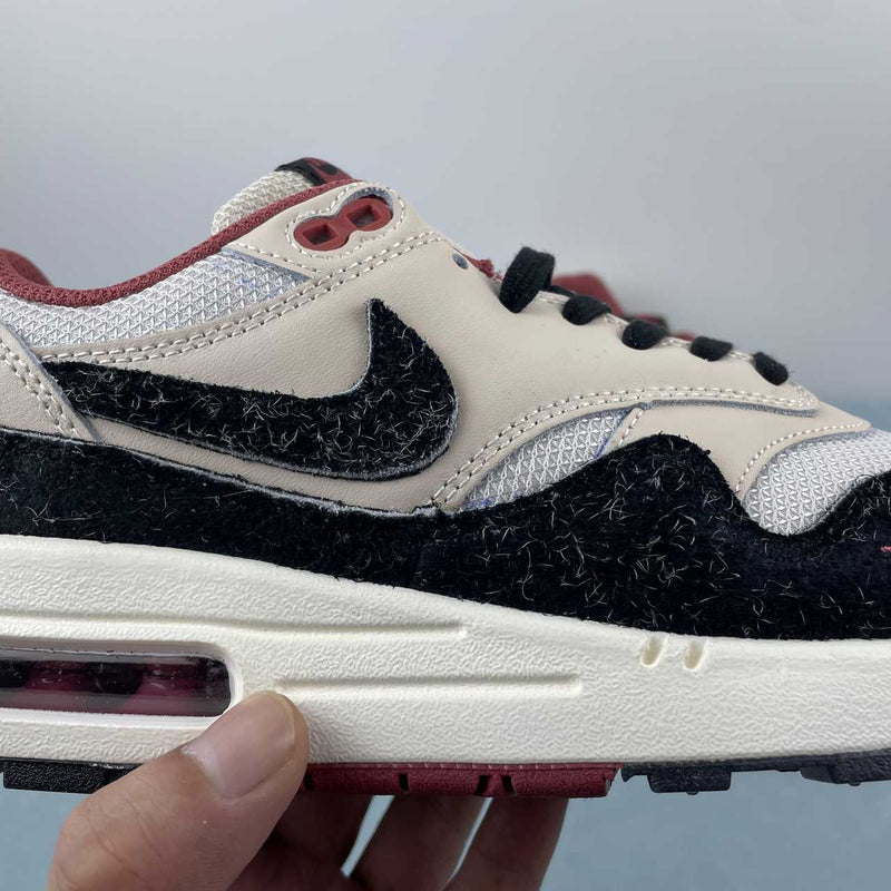 Nike Air Max 1 - PRM - Pearl White / Black - Vast Grey