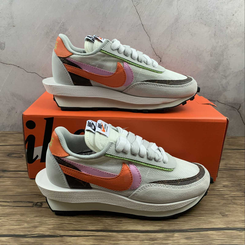 Nike Sacai - Ldwaffle - Medium Grey / Orange - Pink